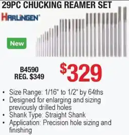 Busy Bee Tools Harlingen 29pc chucking reamer set offer