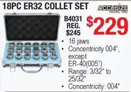 Busy Bee Tools Accusize 18pc er32 collet set offer