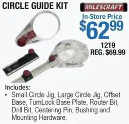 Busy Bee Tools MilesCraft circle guide kit offer