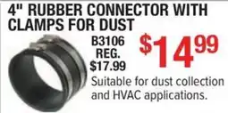 Busy Bee Tools rubber connector with clamps for dust offer