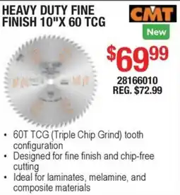 Busy Bee Tools CMT heavy duty fine finish 10" x 60 tcg offer