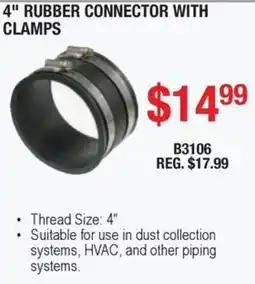 Busy Bee Tools Rubber connector with clamps offer