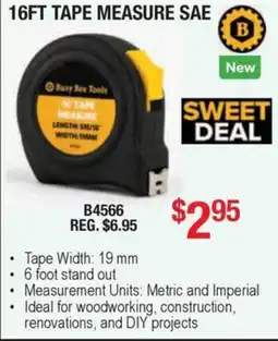 Busy Bee Tools Busy Bee Tools 16ft Tape Measure SAE offer