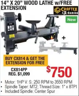 Busy Bee Tools Craftex wood lathe offer