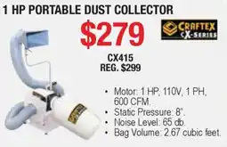 Busy Bee Tools Craftex 1 hp portable dust collector offer