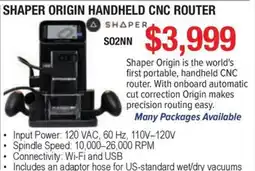 Busy Bee Tools Shaper shaper origin handheld cnc router offer