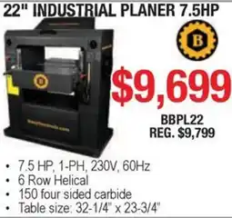 Busy Bee Tools B Industrial Planer 22 offer
