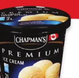 Walmart Chapman's Super Sandwich novelties 12 x 120 Ml or Premium frozen tubs 2L offer
