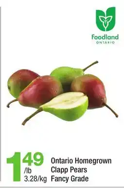 Highland Farms Ontario Homegrown Clapp Pears offer