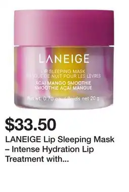 Sephora LANEIGE Lip Sleeping Mask – Intense Hydration Lip Treatment with Vitamin C offer