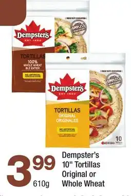 Highland Farms Dempster's 10 Tortillas offer