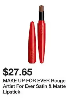 Sephora MAKE UP FOR EVER Rouge Artist For Ever Satin & Matte Lipstick offer