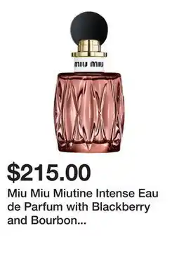 Sephora Miu Miu Miutine Intense Eau de Parfum with Blackberry and Bourbon Vanilla offer