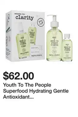 Sephora Youth To The People Superfood Hydrating Gentle Antioxidant Refillable Cleanser offer