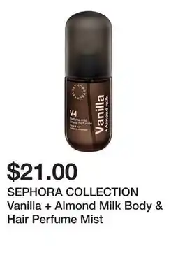 Sephora SEPHORA COLLECTION Vanilla + Almond Milk Body & Hair Perfume Mist offer