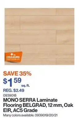 Patrick Morin Laminate Flooring BELGRAD, 12 mm, Oak EIR, AC5 Grade offer