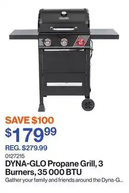 Patrick Morin Propane Grill, 3 Burners, 35 000 BTU offer