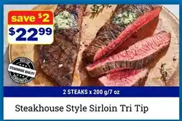 M & M Food Market Steakhouse Style Sirloin Tri Tip offer