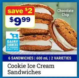 M & M Food Market Cookie Ice Cream Sandwiches offer