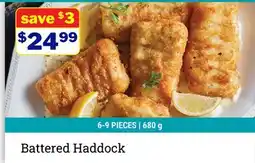M & M Food Market Battered Haddock offer