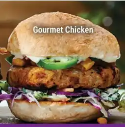 M & M Food Market Gourmet Chicken Burgers offer