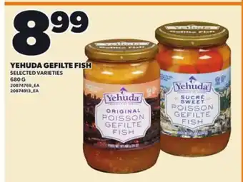 Loblaws YEHUDA GEFILTE FISH offer