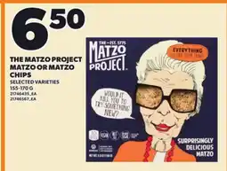Loblaws THE MATZO PROJECT MATZO OR MATZO CHIPS offer