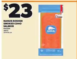 Loblaws NANUK KOSHER SMOKED COHO SALMON offer