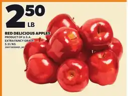 Loblaws RED DELICIOUS APPLES offer