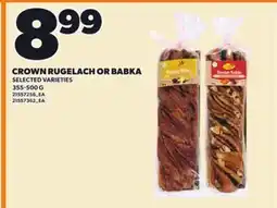 Loblaws CROWN RUGELACH OR BABKA offer