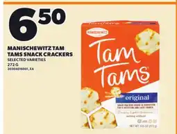 Loblaws MANISCHEWITZ TAM TAMS SNACK CRACKERS offer