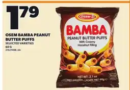 Loblaws OSEM BAMBA PEANUT BUTTER PUFFS offer
