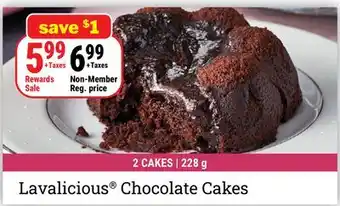 M & M Food Market Lavalicious Chocolate Cakes offer