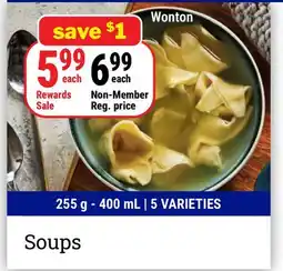 M & M Food Market Wonton Soups offer