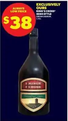 Real Canadian Liquorstore KING’S CROSS Irish Style Cream Liqueur offer