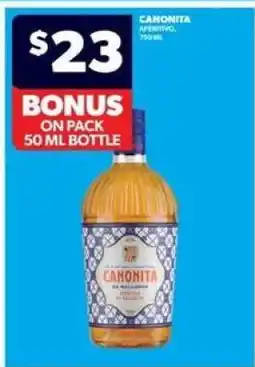 Real Canadian Liquorstore CANONITA APERITIVO offer