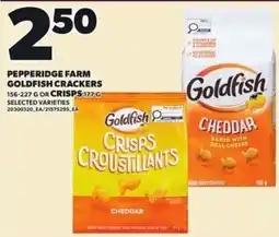 Loblaws Pepperidge Farm Goldfish Crackers offer