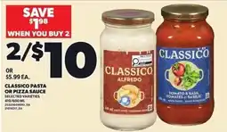 Loblaws Classico pasta or pizza sauce offer