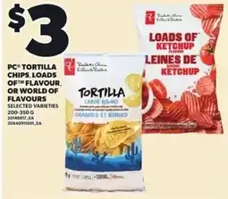 Loblaws PC tortilla chips offer