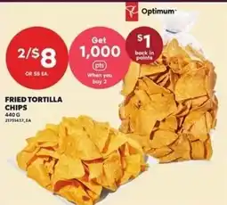 Loblaws Optimum fried tortilla chips offer