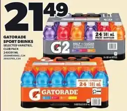 Loblaws Gatorade sport drinks selected varieties, club pack offer
