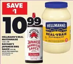 Loblaws Hellmann's real mayonnaise or Bachan's japanese barbecue sauce offer