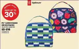 Loblaws Optimum PC lunch bags or ice packs offer