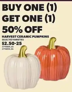 Loblaws Harvest Ceramic Pumpkins offer