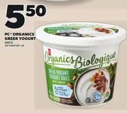 Loblaws PC Organics Greek Yogurt offer