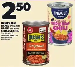 Loblaws Bush's best baked or chili beans offer