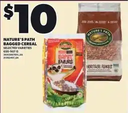 Loblaws Nature's Path bagged cereal offer