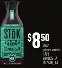 Loblaws Stok cold brew coffee cafe offer