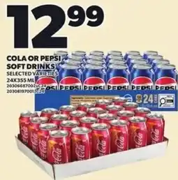 Loblaws Cola or Pepsi soft drinks offer