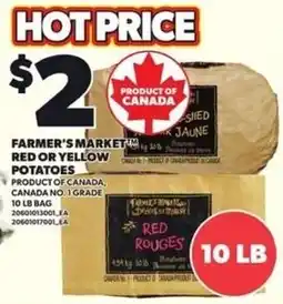 Loblaws Farmer's Market red or yellow potatoes offer